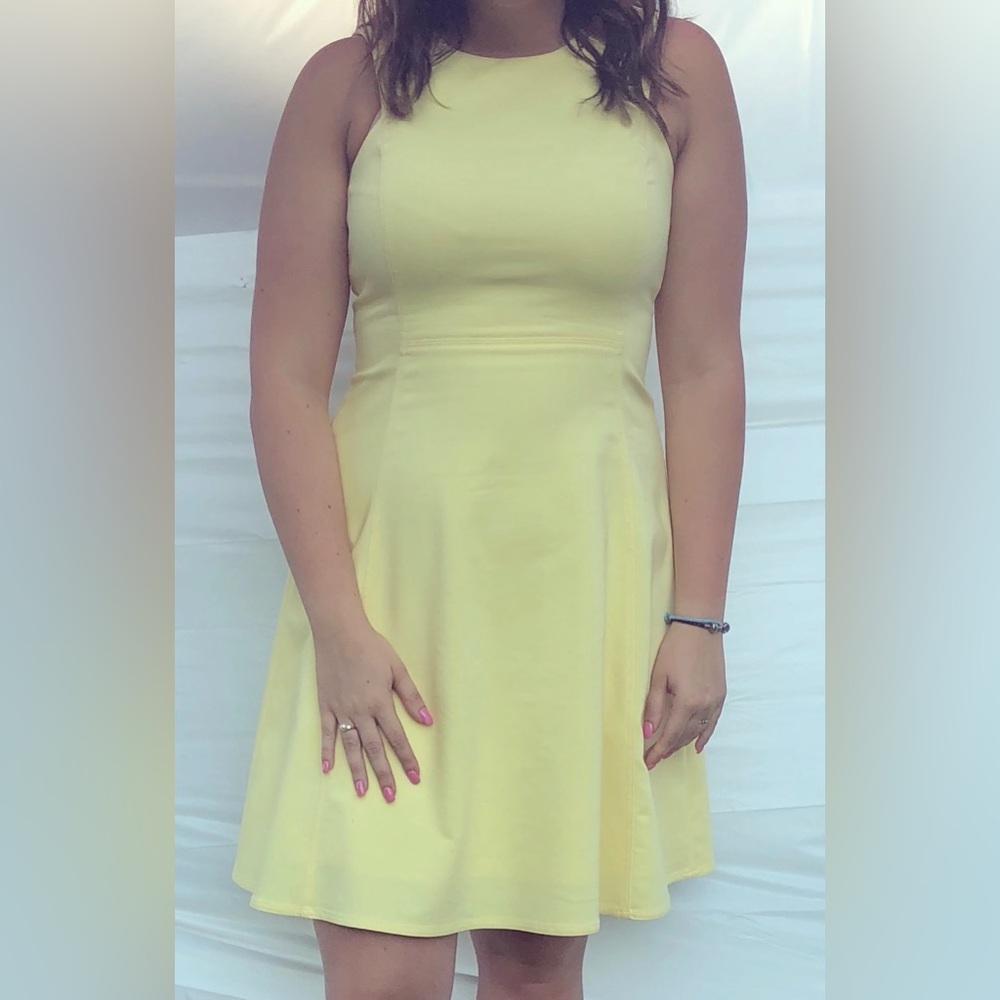 Calvin Klein Sunny Yellow Midi Dress